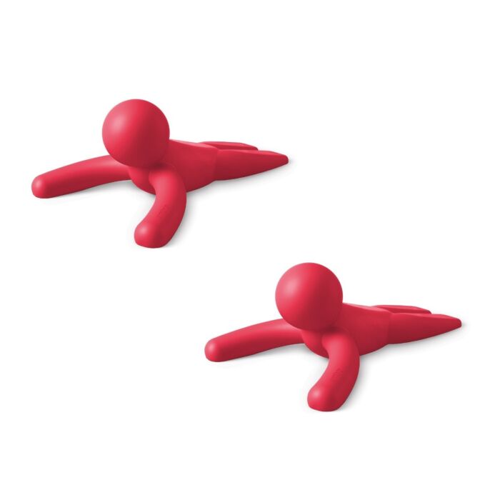 Umbra - Buddy Doorstop - Red - Set of 2